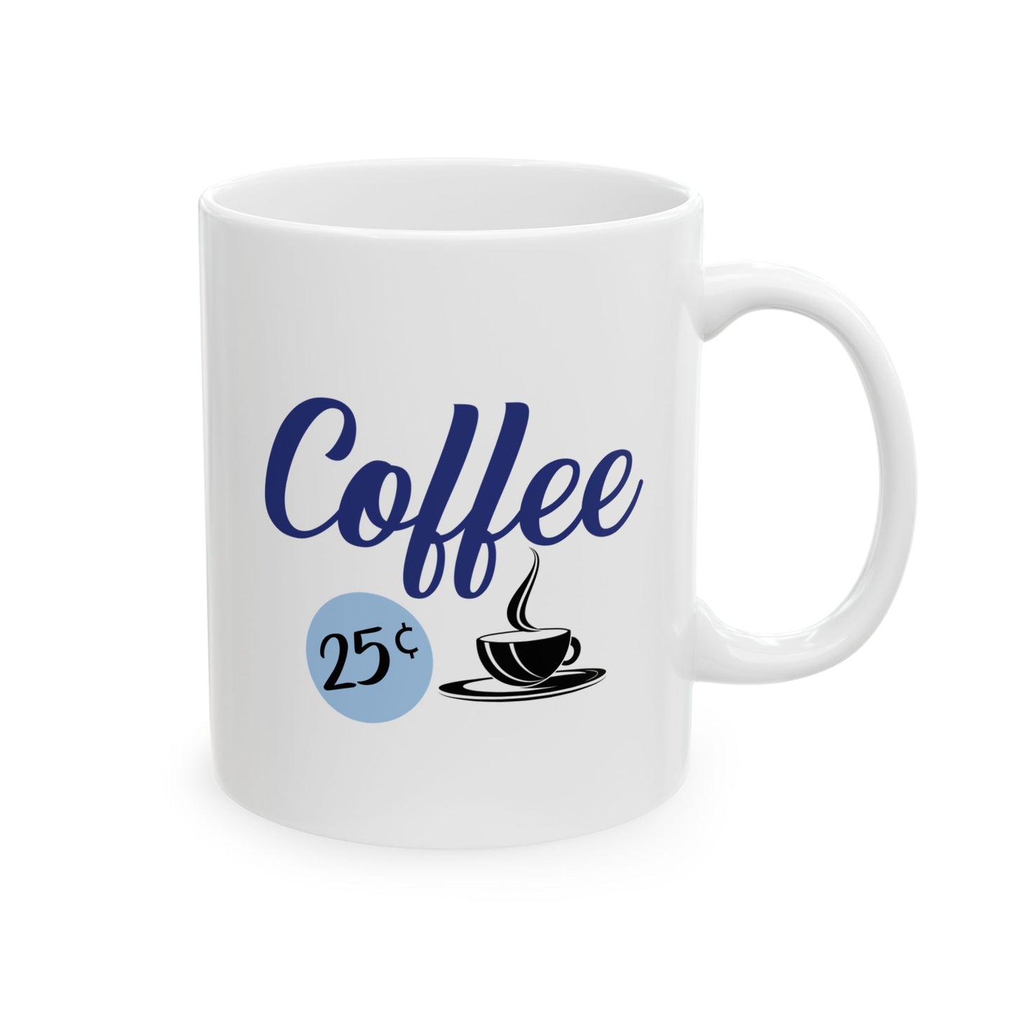Retro Diner Style Coffee Cup