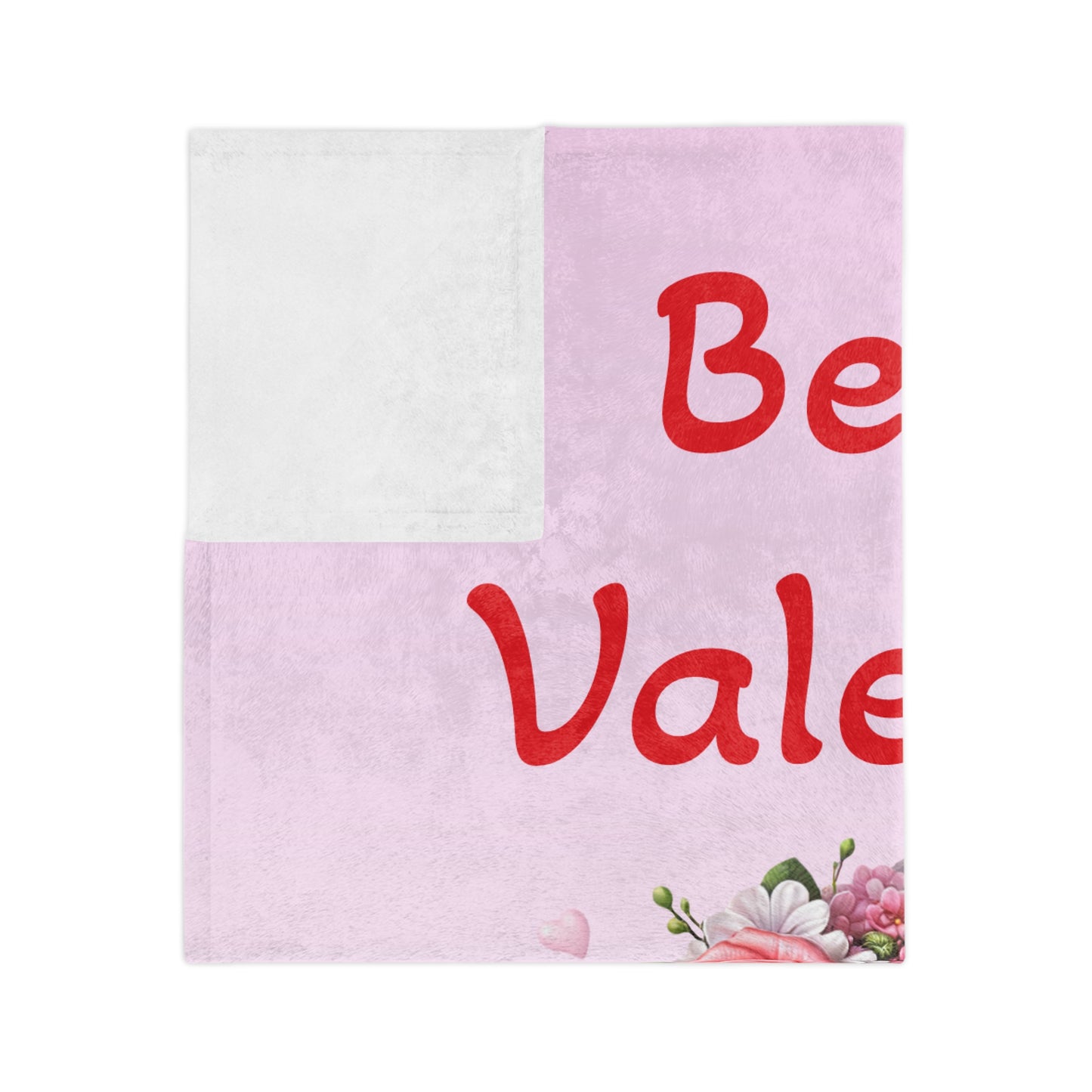 Be My Valentine Cute Elephant Velveteen Blanket