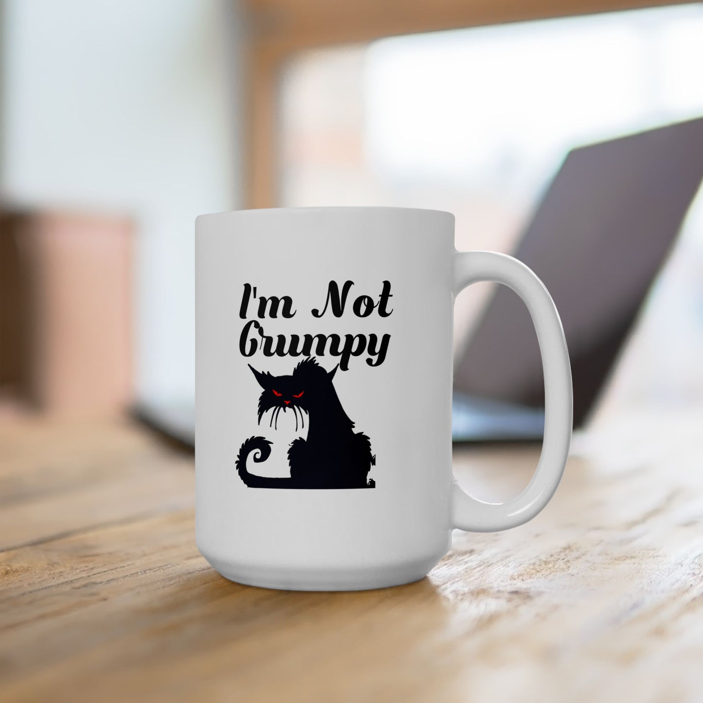 I'm Not Grumpy White Ceramic Mug
