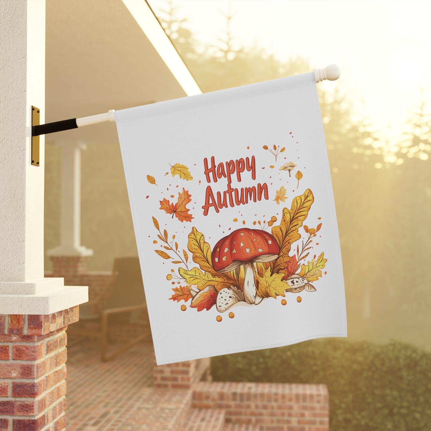 Cozy Autumn Garden Flag