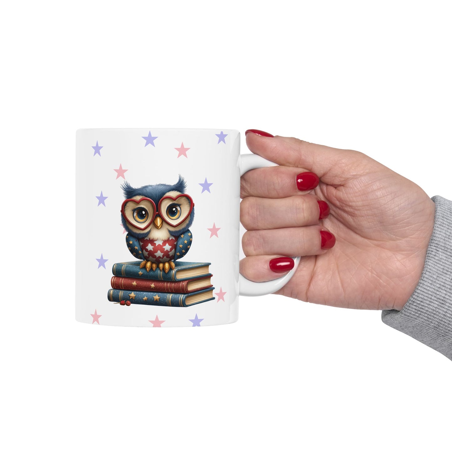 Adorable Patriotic Owl Coffee Mug