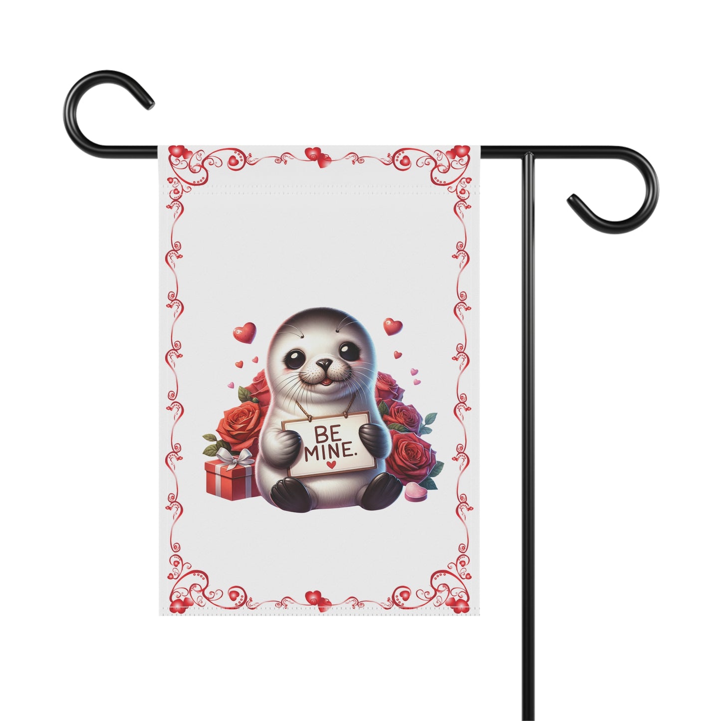 Valentine Seal Garden Flag