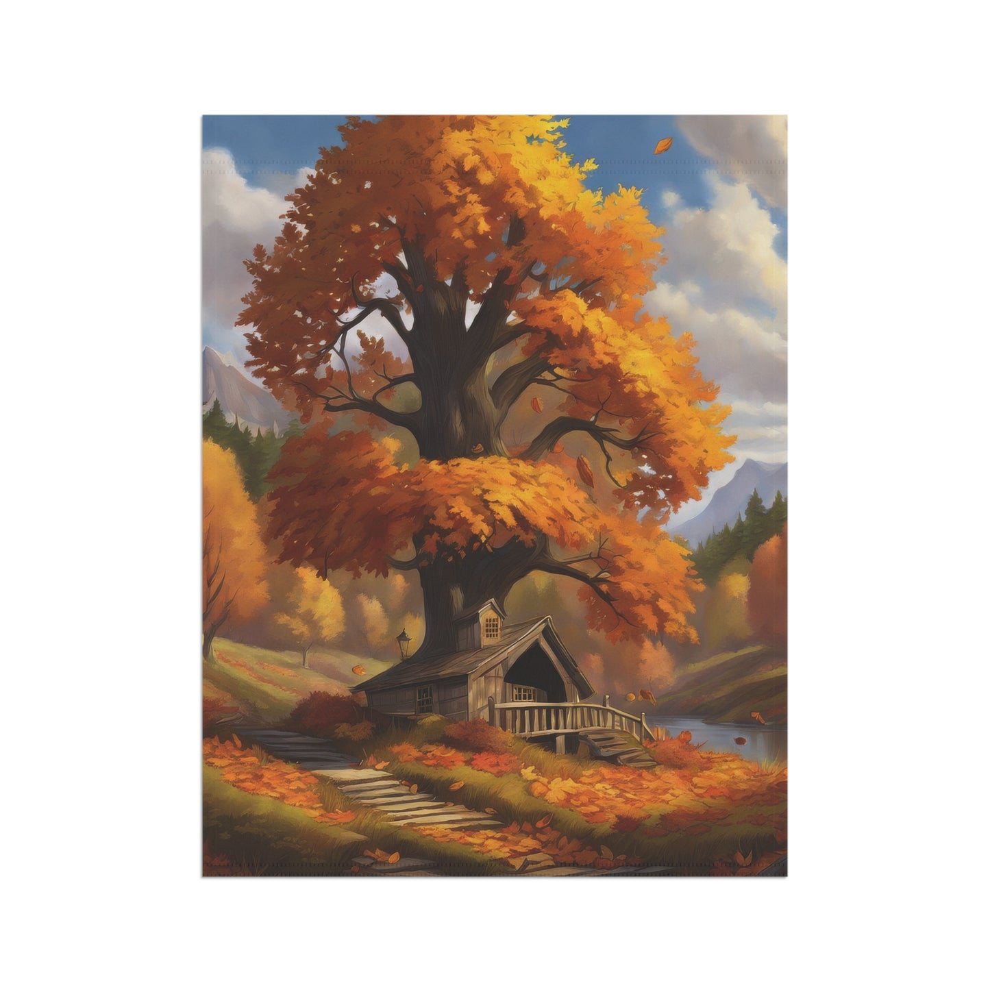 Autumn Scene Garden Flag