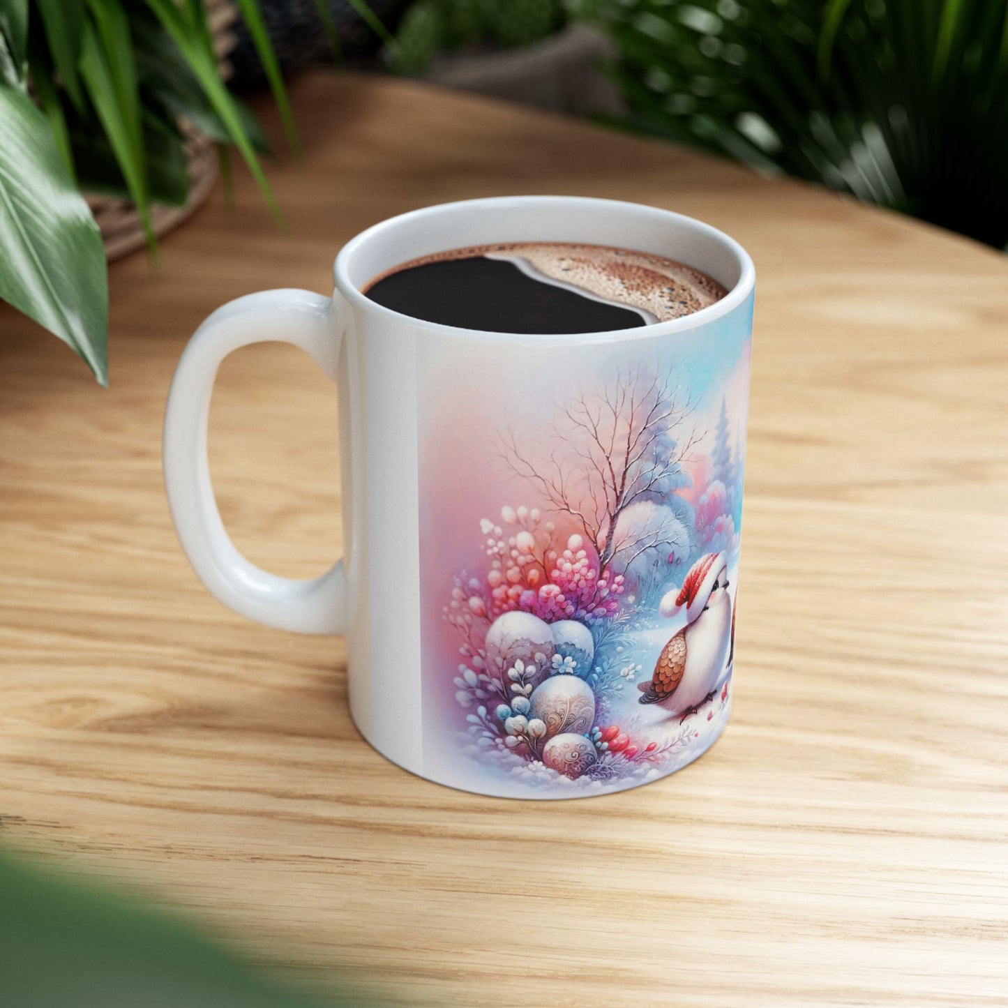 Cute Winter Birds Coffee Mug