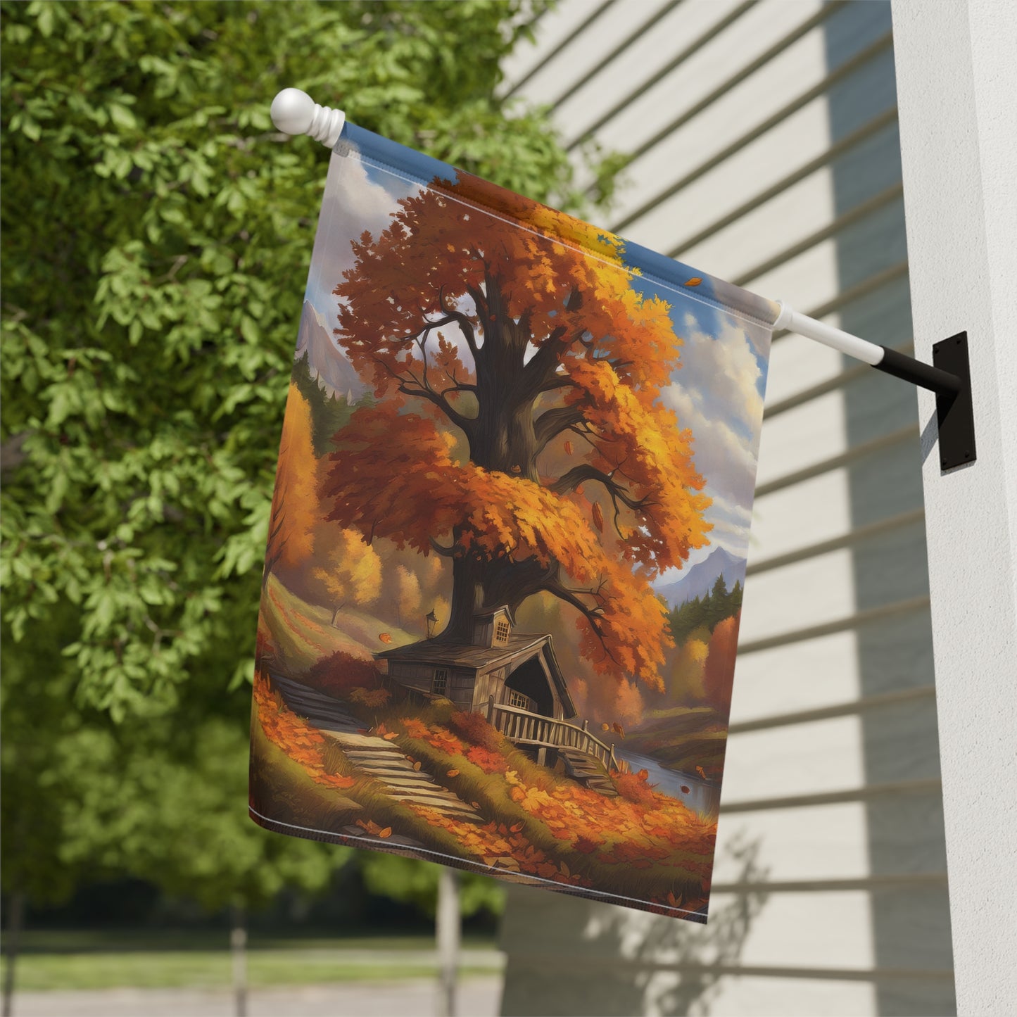 Autumn Scene Garden Flag