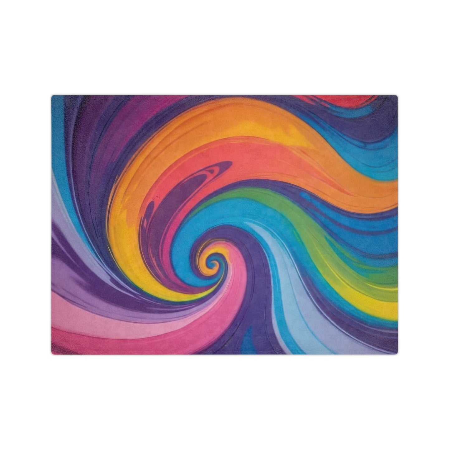 Abstract Swirl Velveteen Blanket