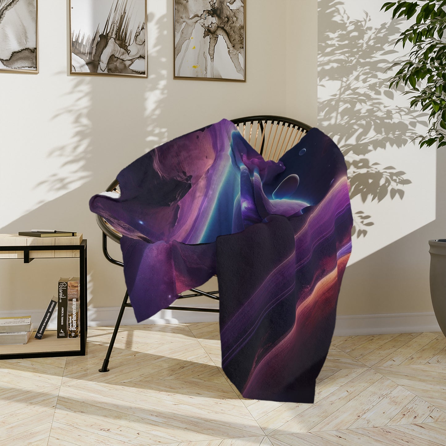 Cosmic Expanse Velveteen Blanket
