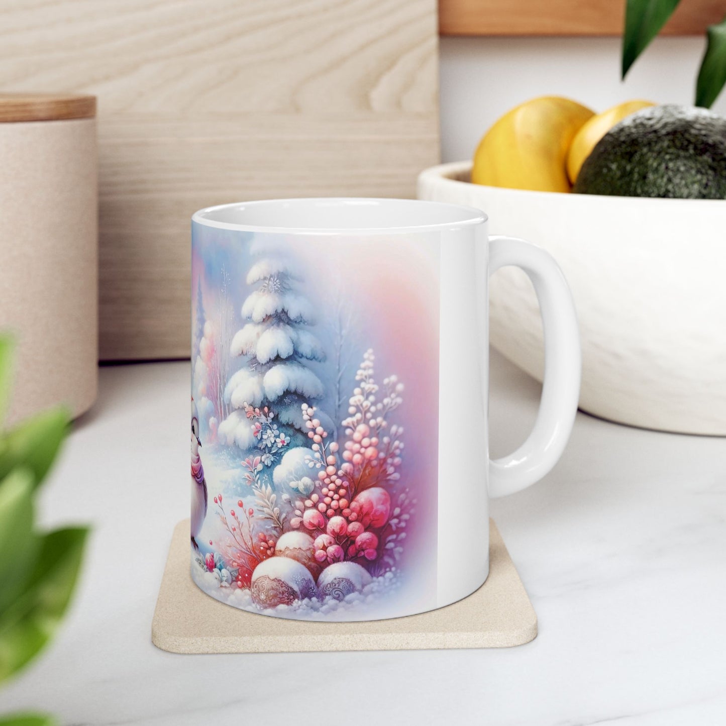 Cute Winter Birds Coffee Mug