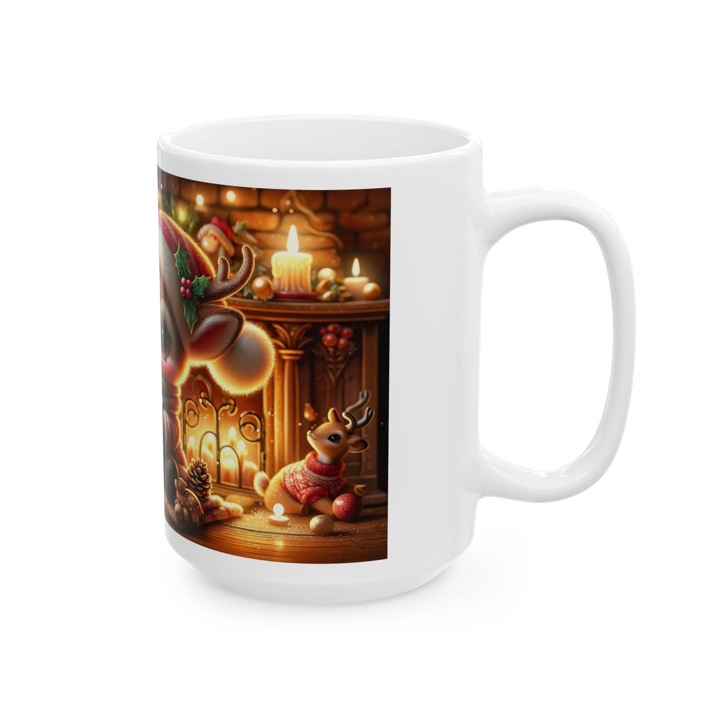 Cute Reindeer Christmas Mug