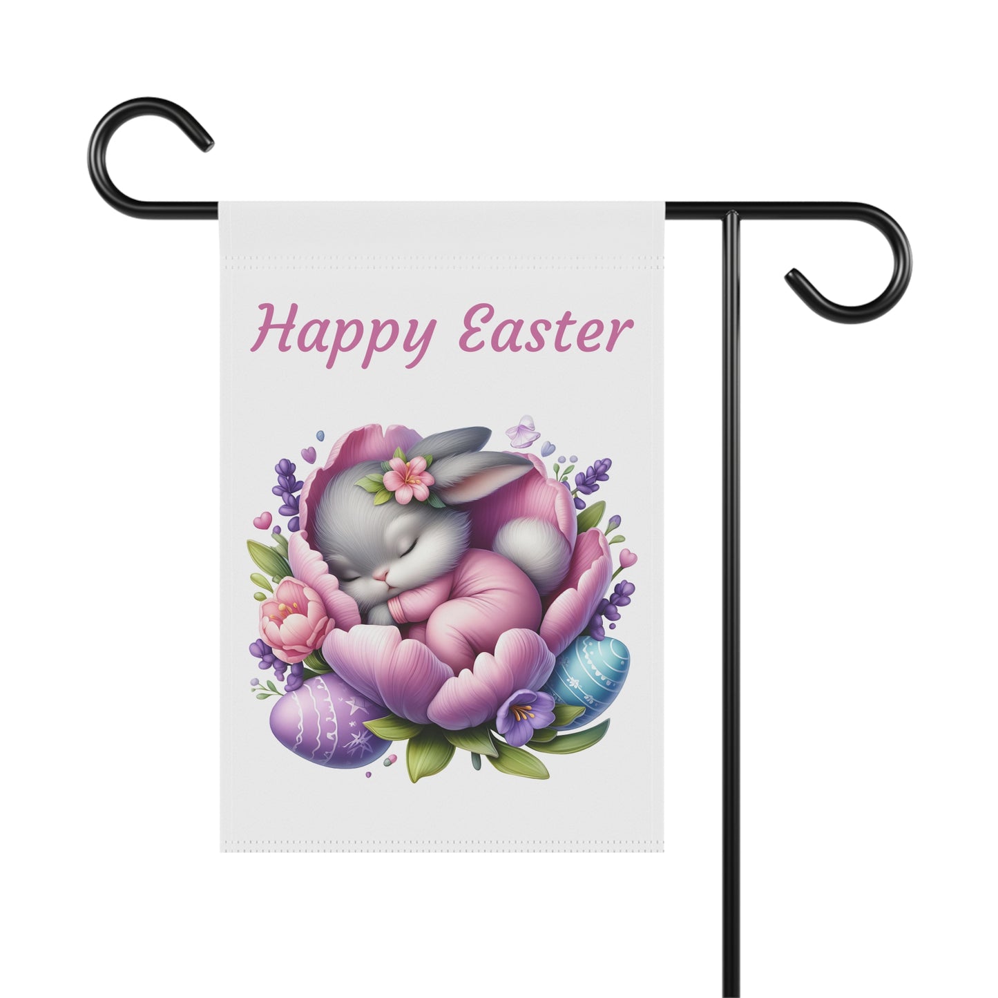 Sleeping Bunny Easter Garden Flag
