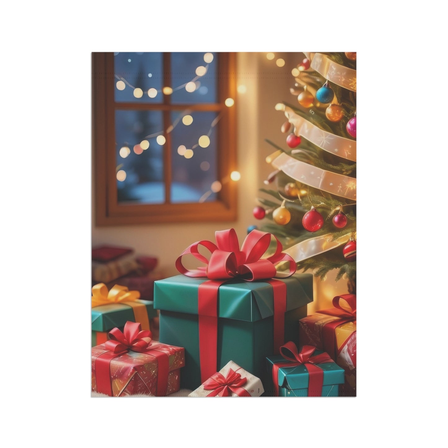 Beautiful Christmas Scene Garden Flag