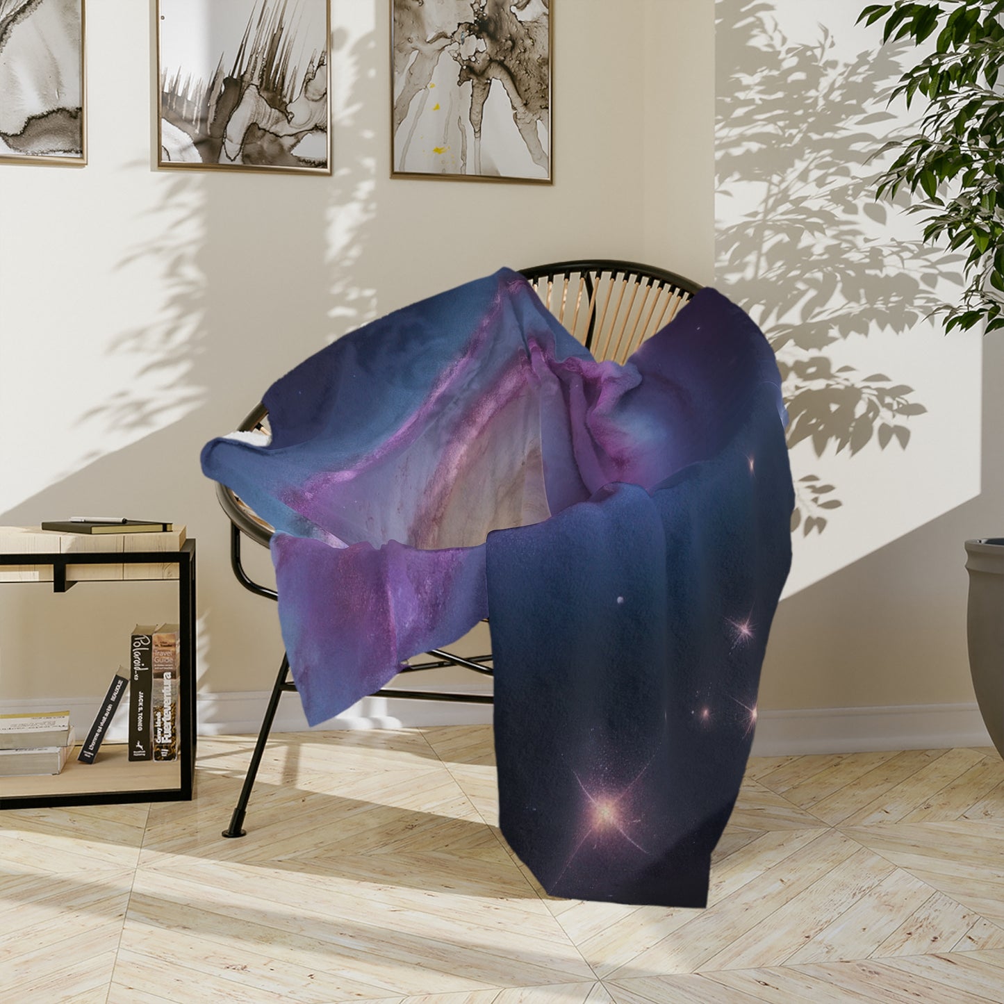 Galactic Spiral Velveteen Blanket