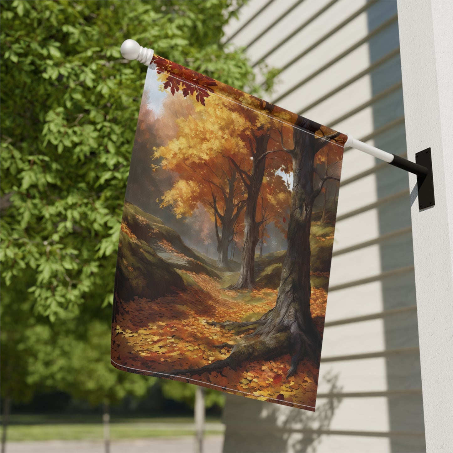 Serene Fall Garden Flag