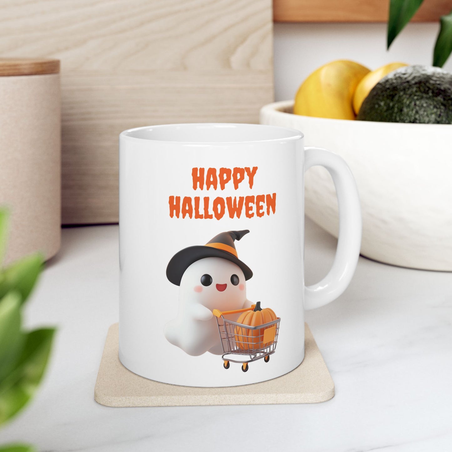 Little Ghost & Jack-O'-Lantern Coffee Cup