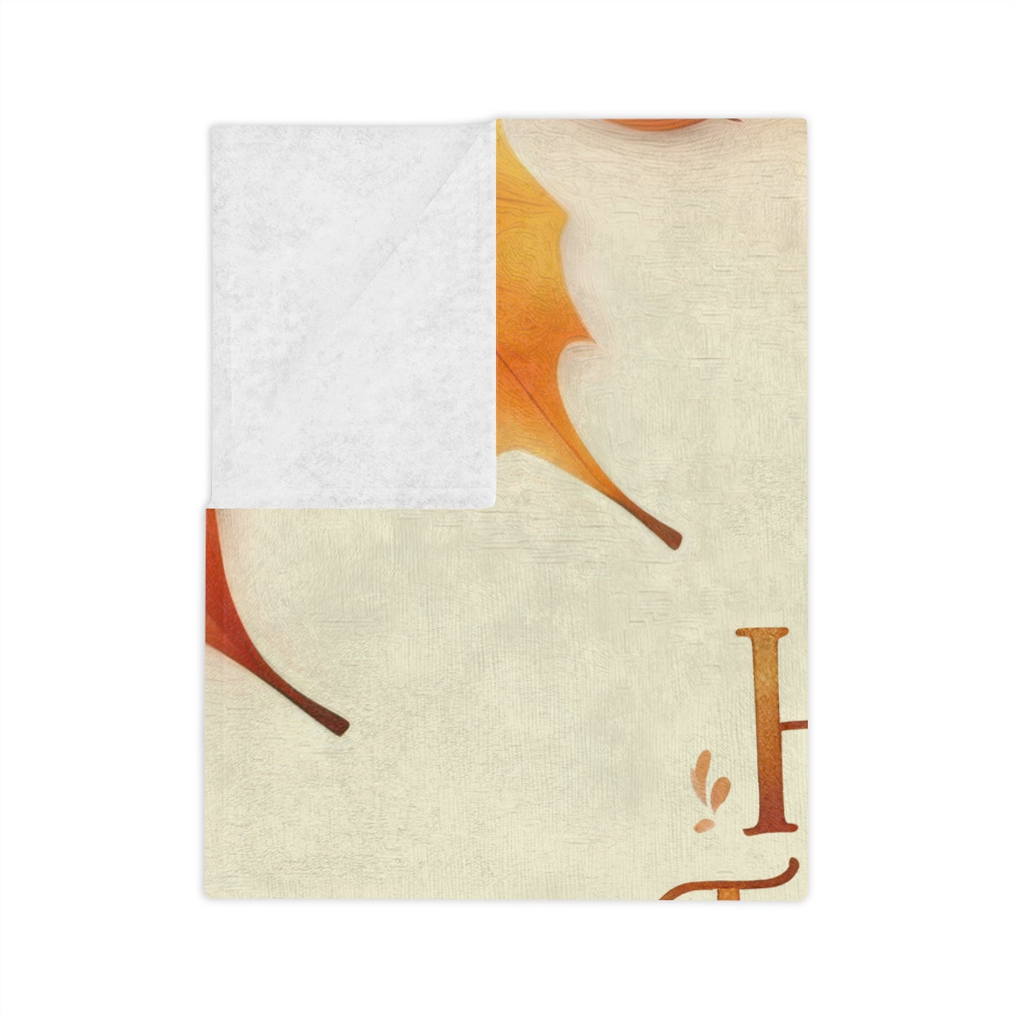 Happy Thanksgiving Cute Turkey Velveteen Plush Blanket