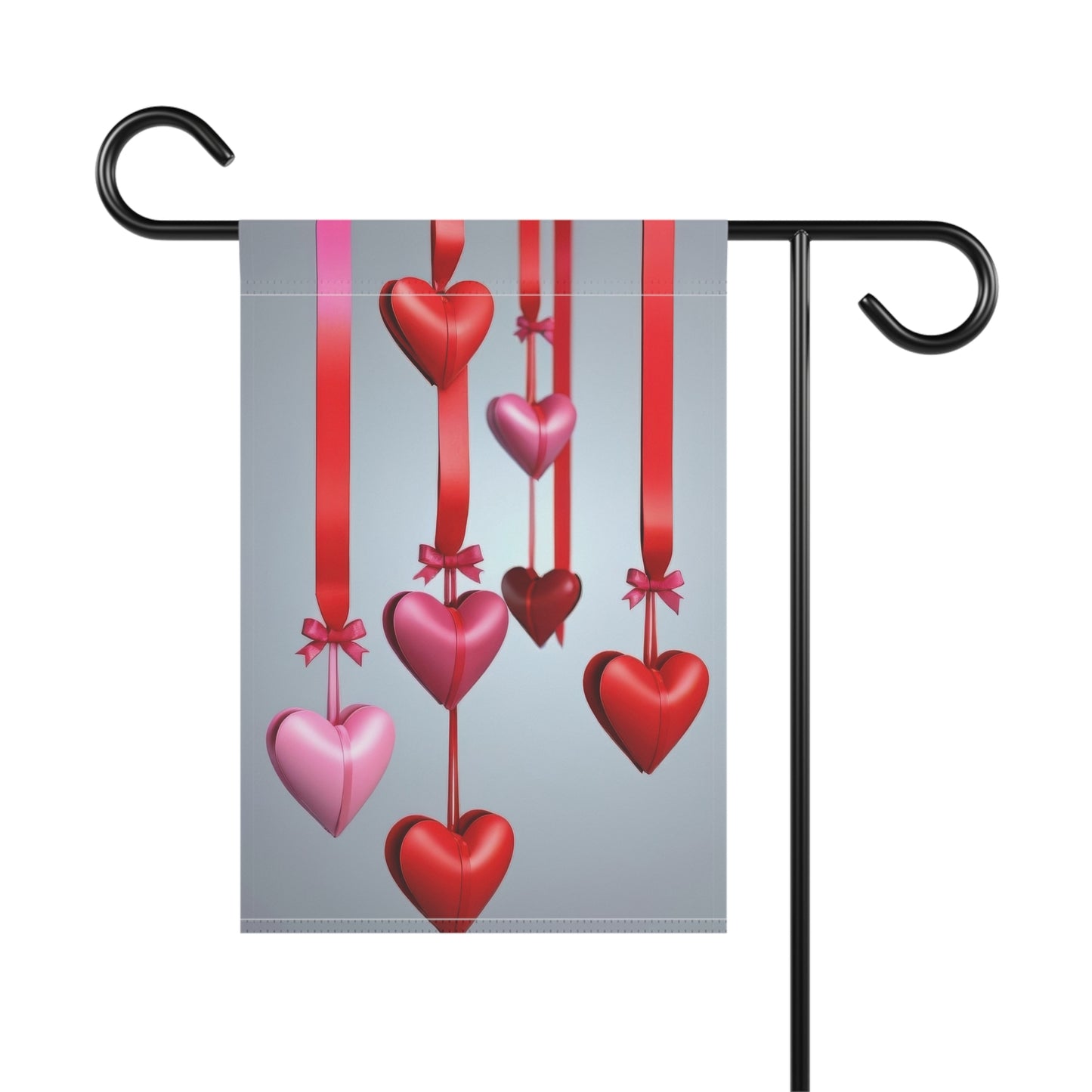 Hanging Hearts Valentine Garden Flag