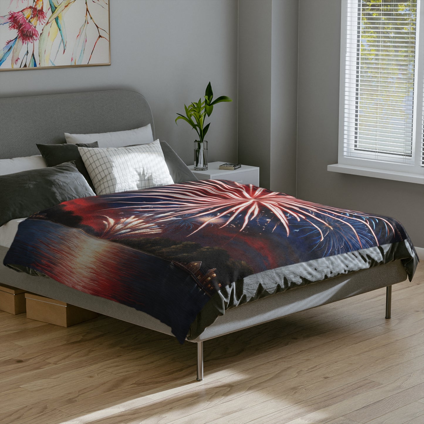 4th of July Plush Sofa Blanket