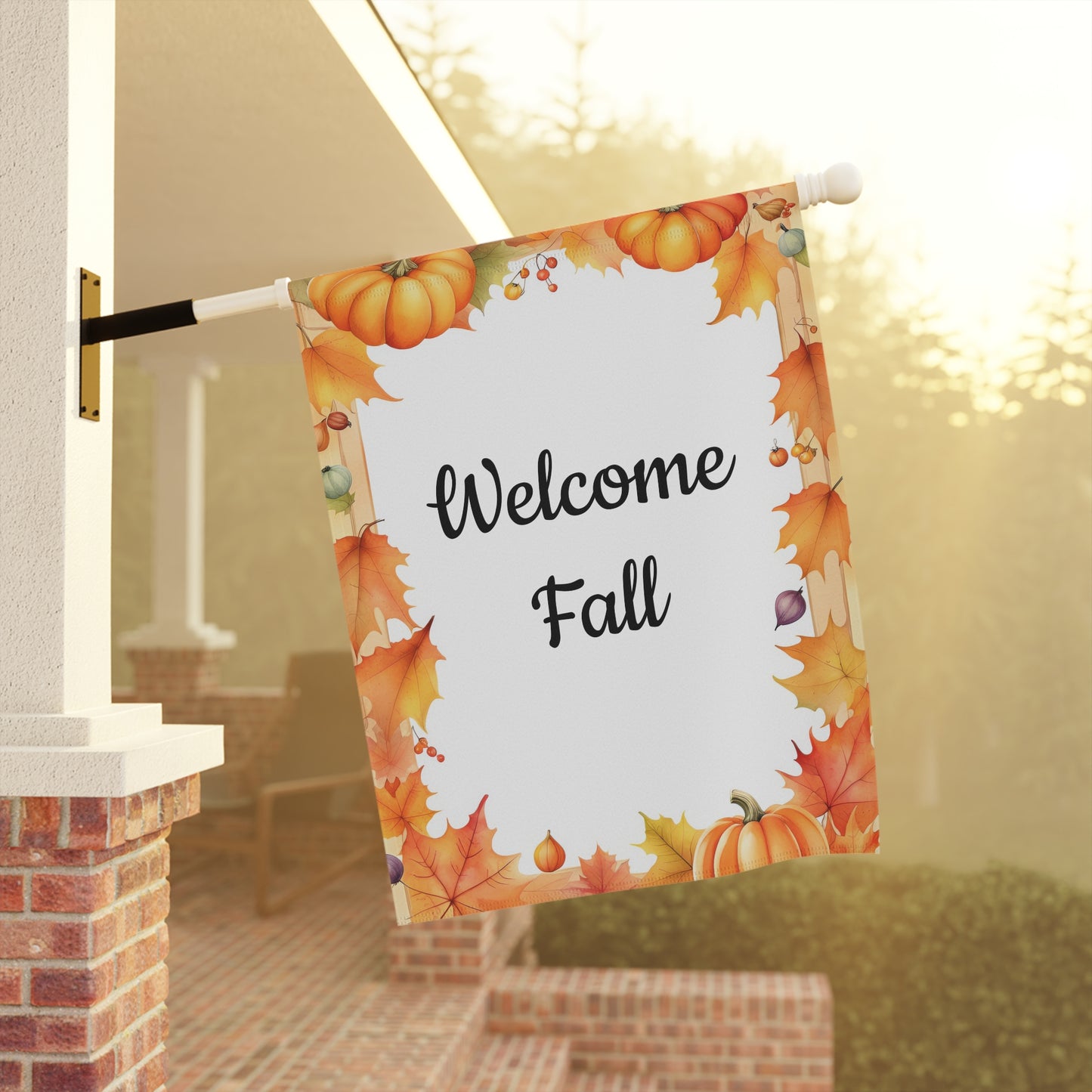 Welcome Fall Garden Flag Autumn Leaves (Copy)