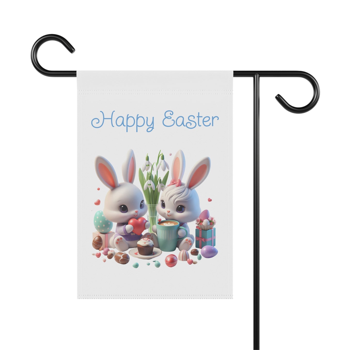 Sweet Little Easter Bunnies Garden Flag