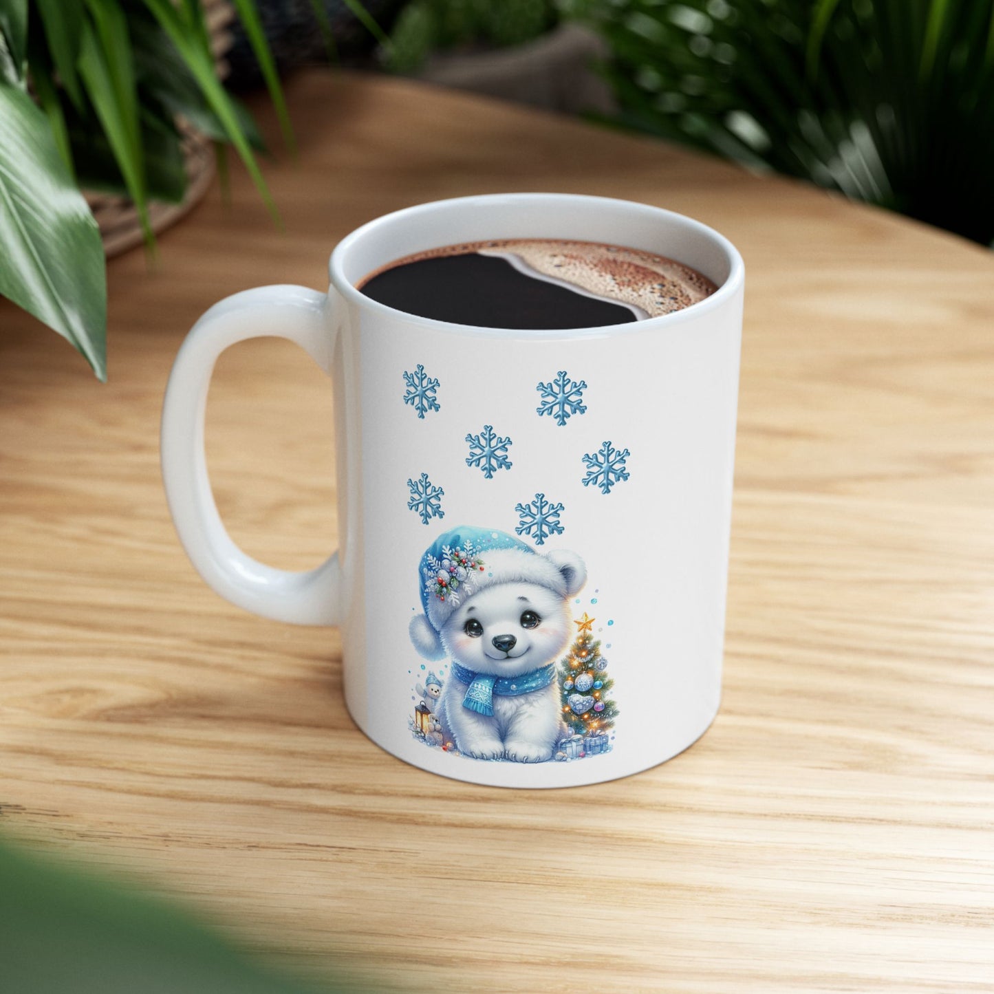 Cute Polar Bear Christmas Coffee Mug