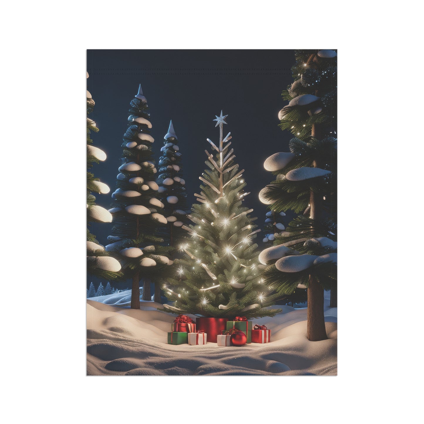 Christmas Forest Holiday Garden Flag/ House Banner