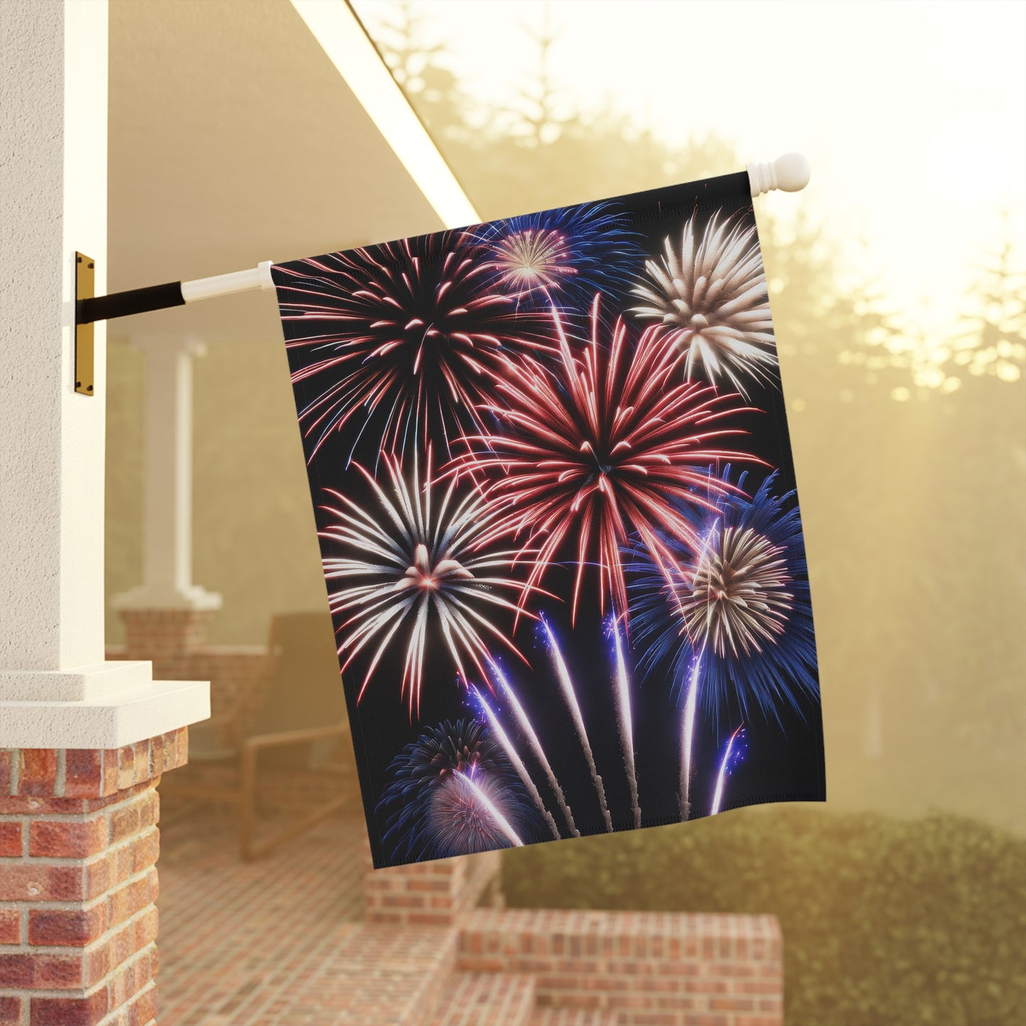 Beautiful Fireworks Garden Flag/House Banner