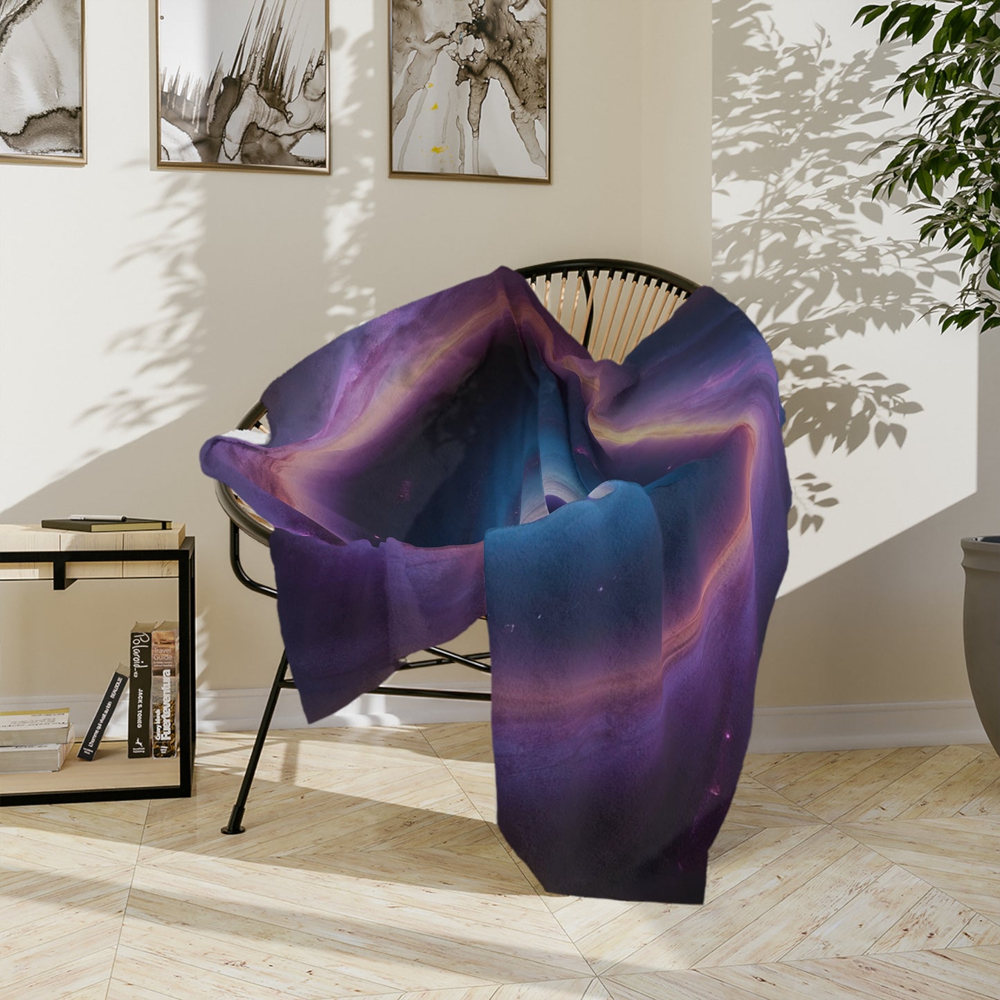 Soft Cosmos Velveteen Blanket