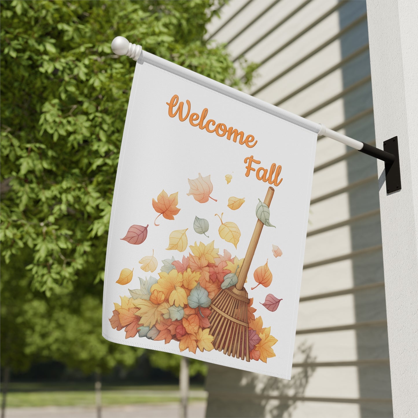 Cute Welcome Fall Garden Flag