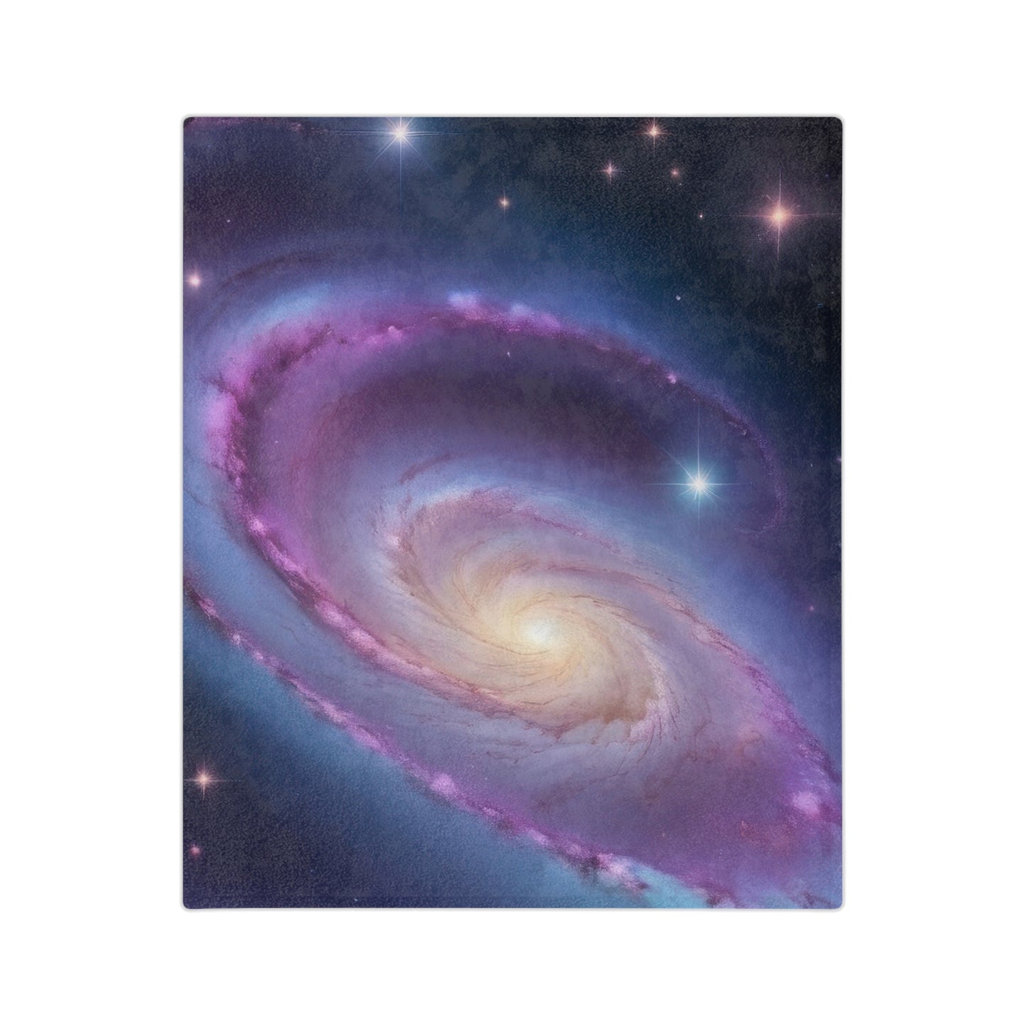 Galactic Spiral Velveteen Blanket