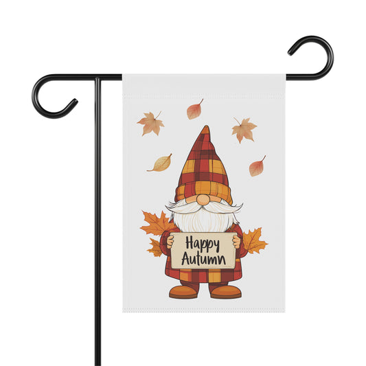 Happy Autumn Gnome Garden Flag