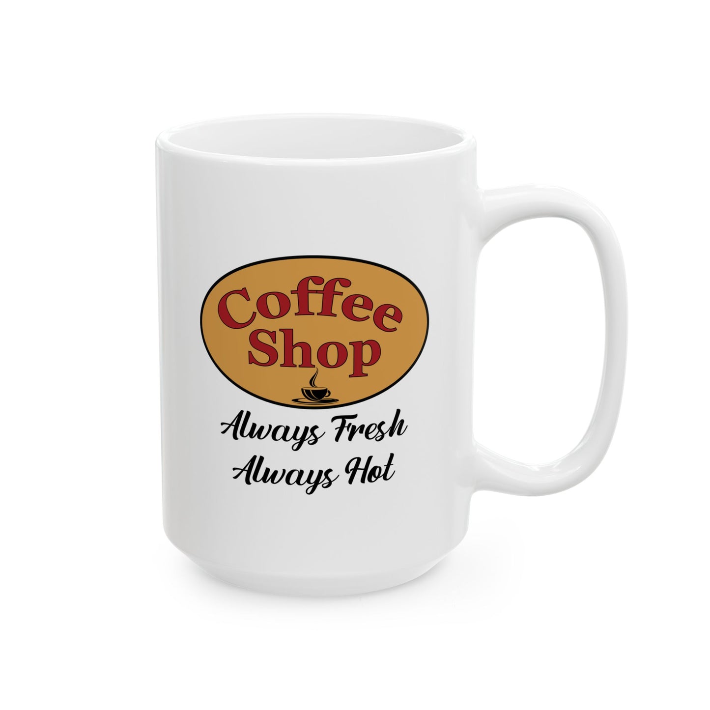 Retro themed coffee mug