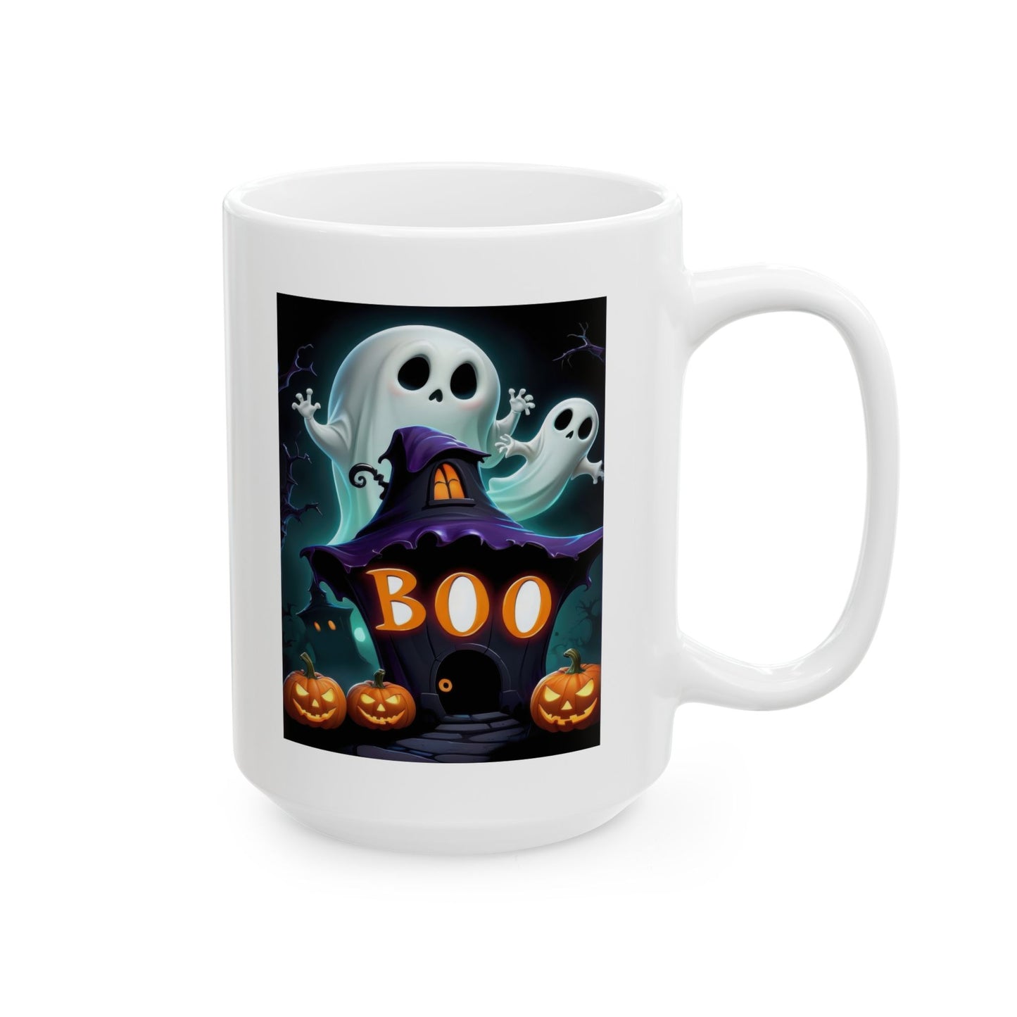 Spooky "BOO!" Coffee Cup