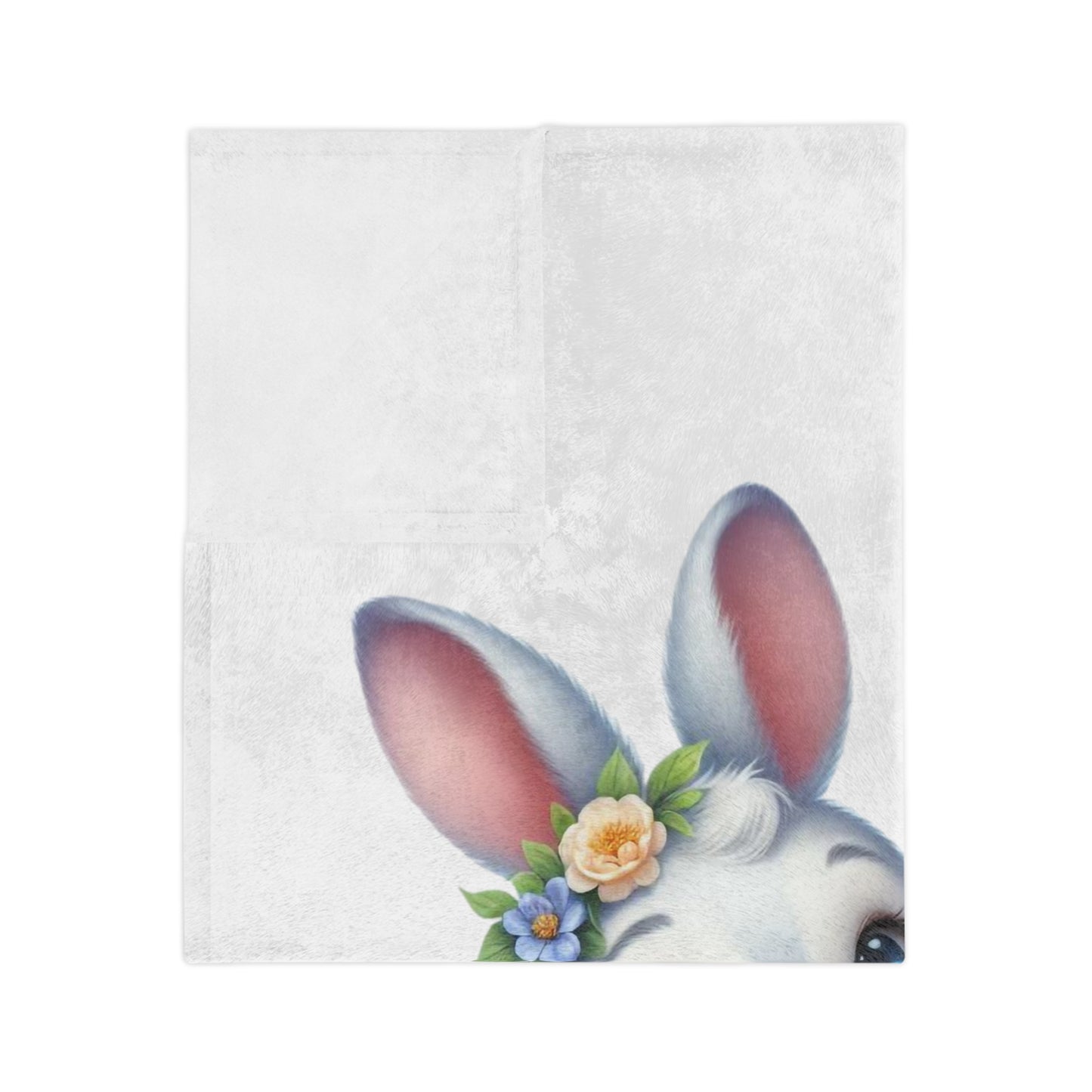 Cute Easter Bunny Couple Velveteen Blanket