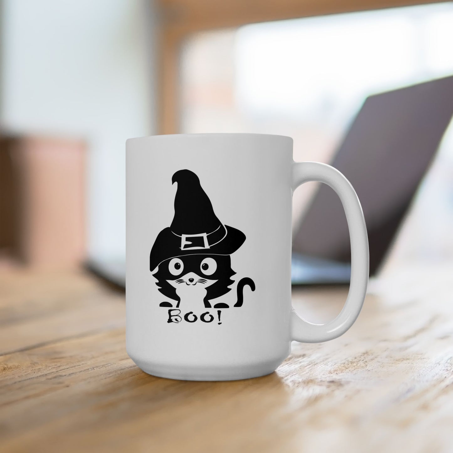 Cute Halloween Witch Cat Coffee Mug