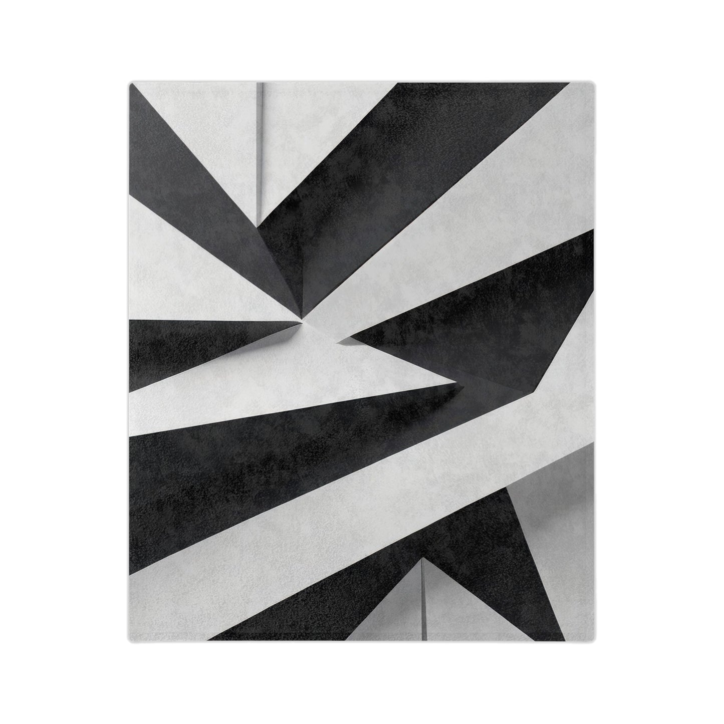 Velveteen blanket, lightweight blanket, soft throw, geometric blanket, minimalist decor, monochrome art, black and white blanket, modern style, abstract decor, unique home goods, velvet blanket, cozy blanket, home accents, plush throw, artistic blanket, designer gift, simple design, graphic print, unisex blanket, stylish decor