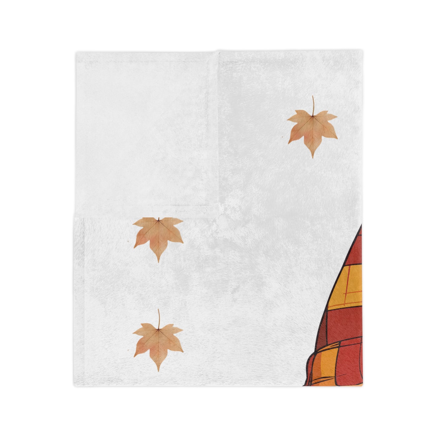 Happy Autumn Gnome Velveteen Blanket