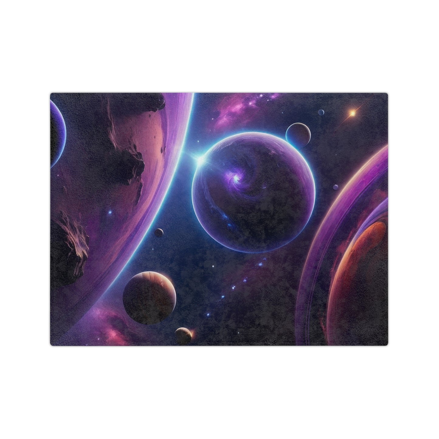 Cosmic Expanse Velveteen Blanket