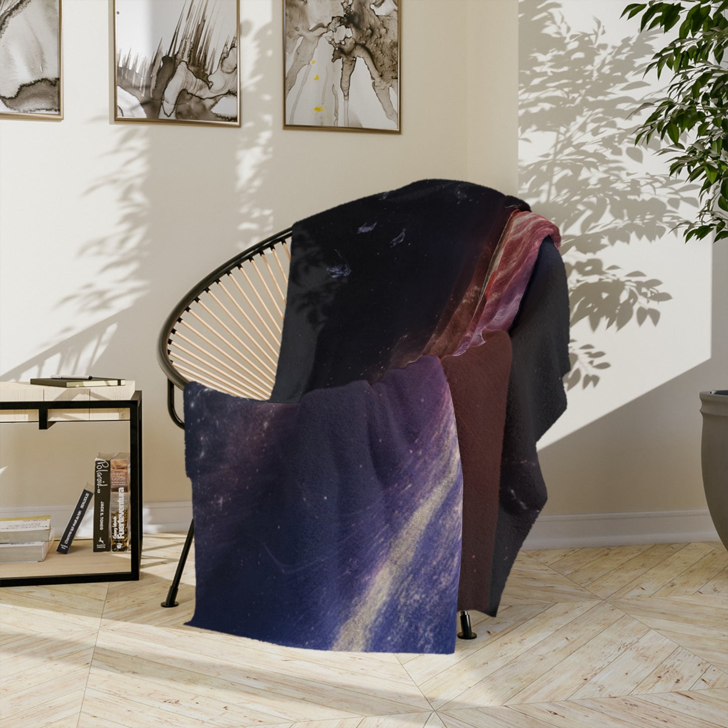 Stellar Collision Velveteen Throw
