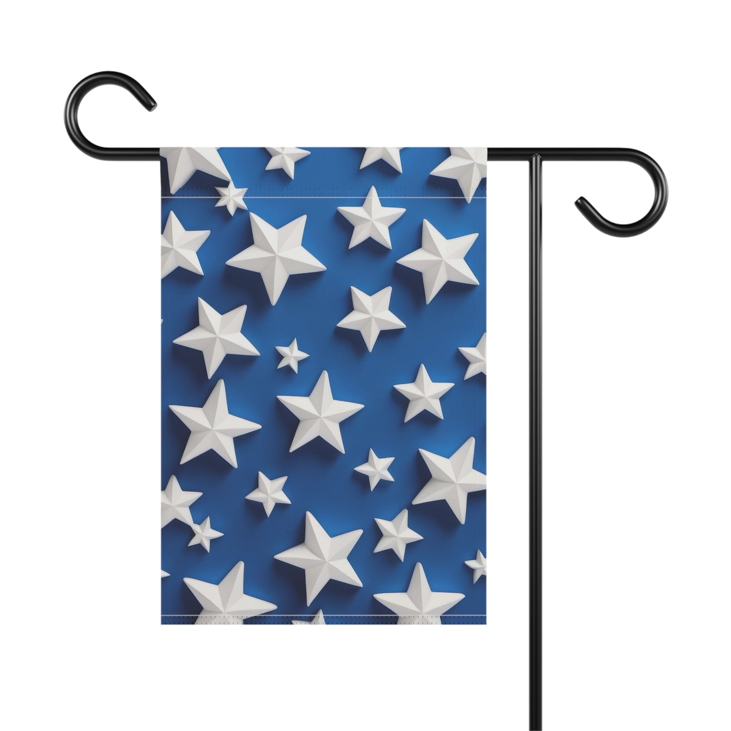 Blue Starred Garden Banner 4th of July Flag For Garden or Yard