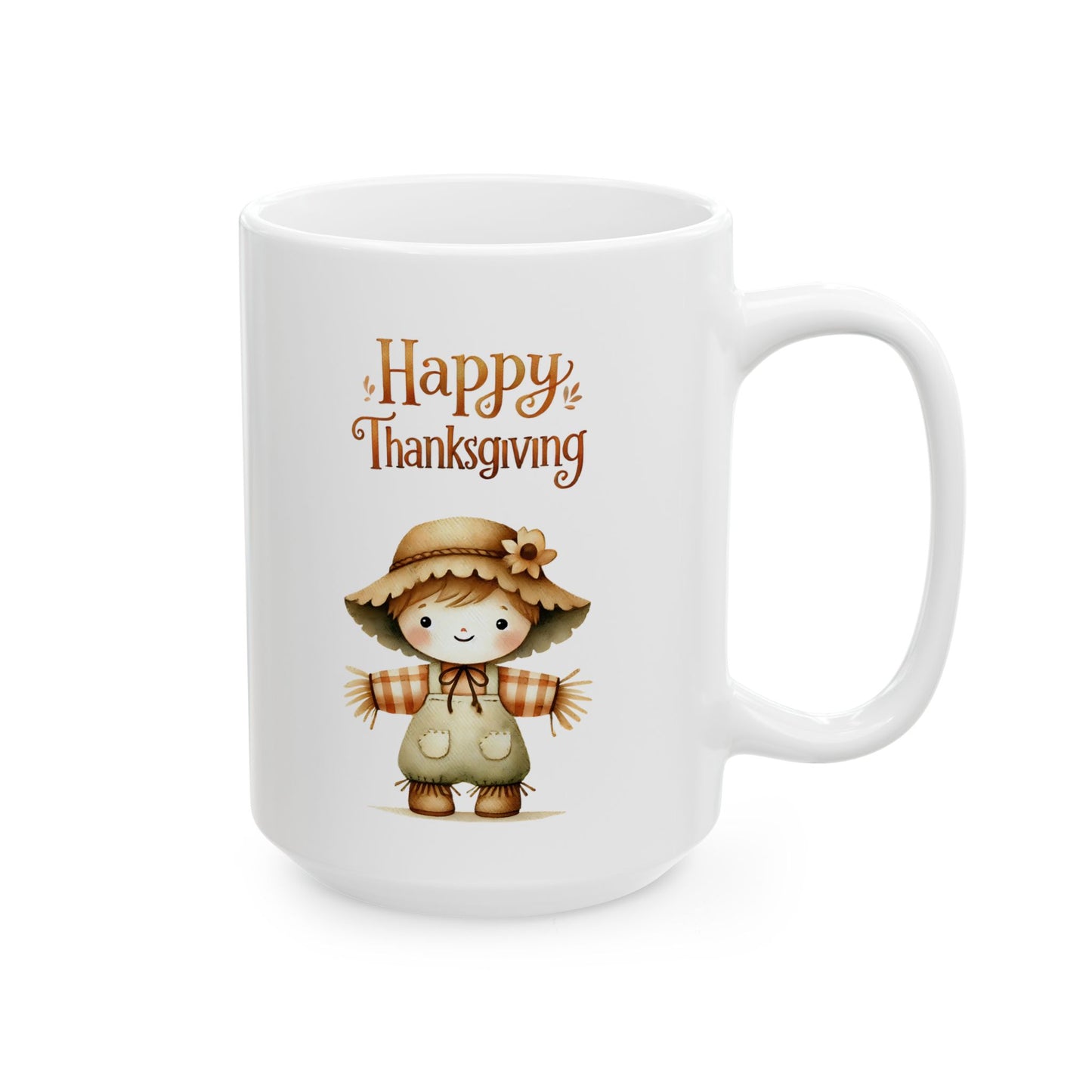 Cute Scarecrow Thanksgiving Coffee Mug