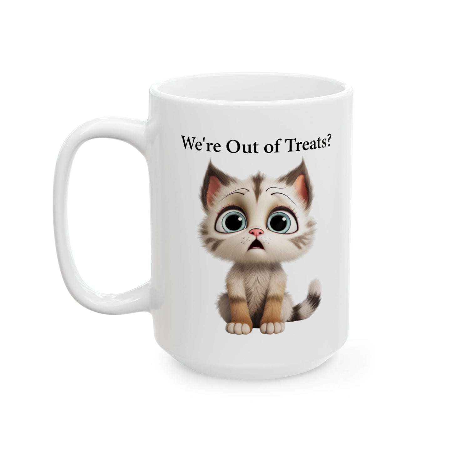 Cute Sad Kitten Coffee Mug