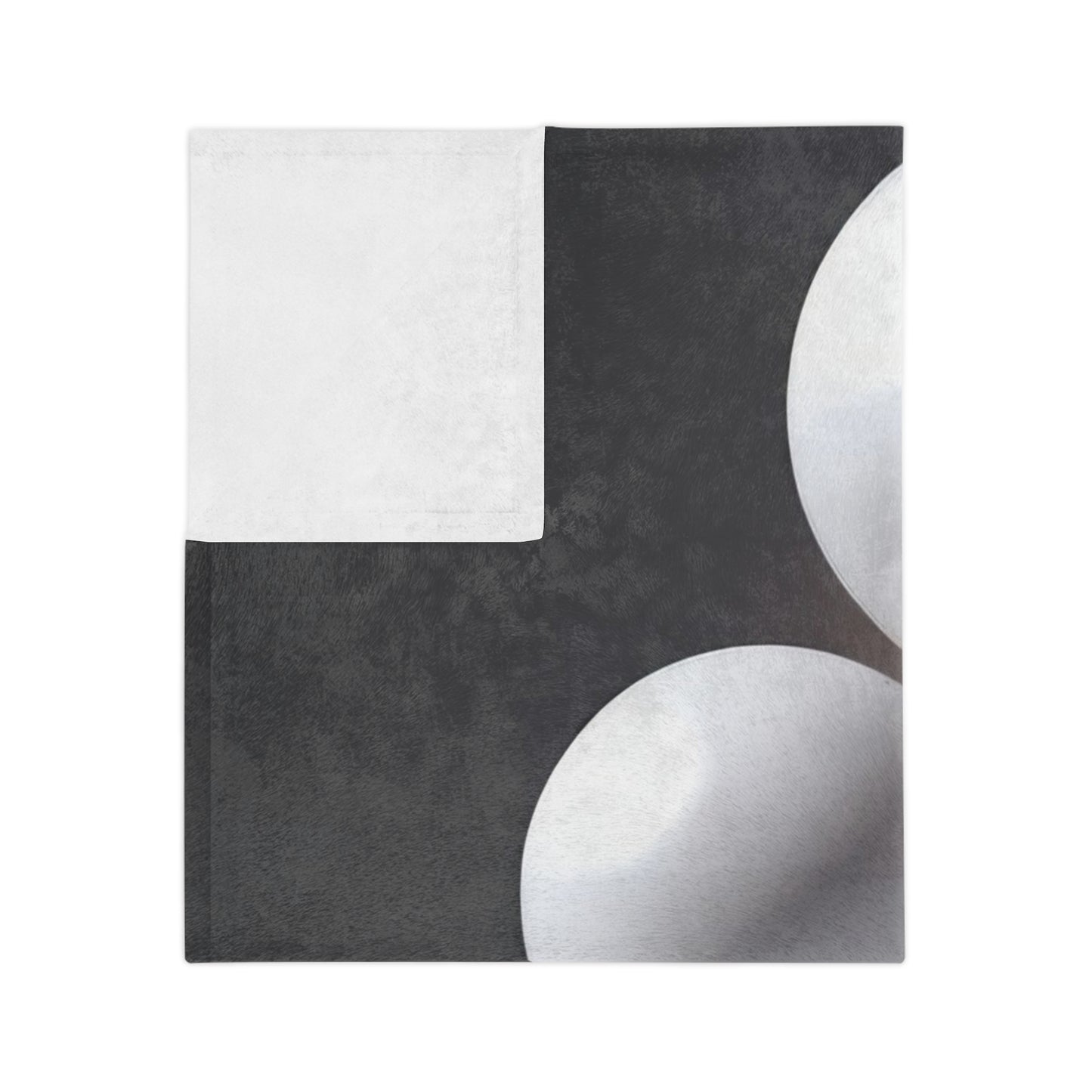 Monochrome Abstract Art Velveteen Blanket