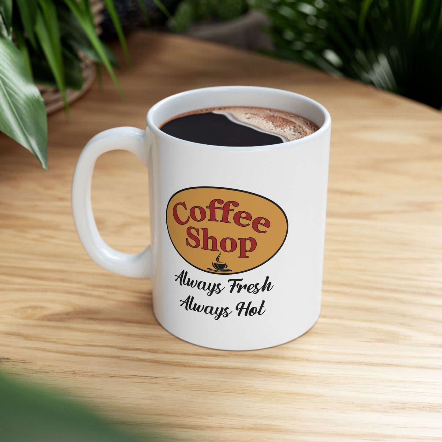 Retro themed coffee mug