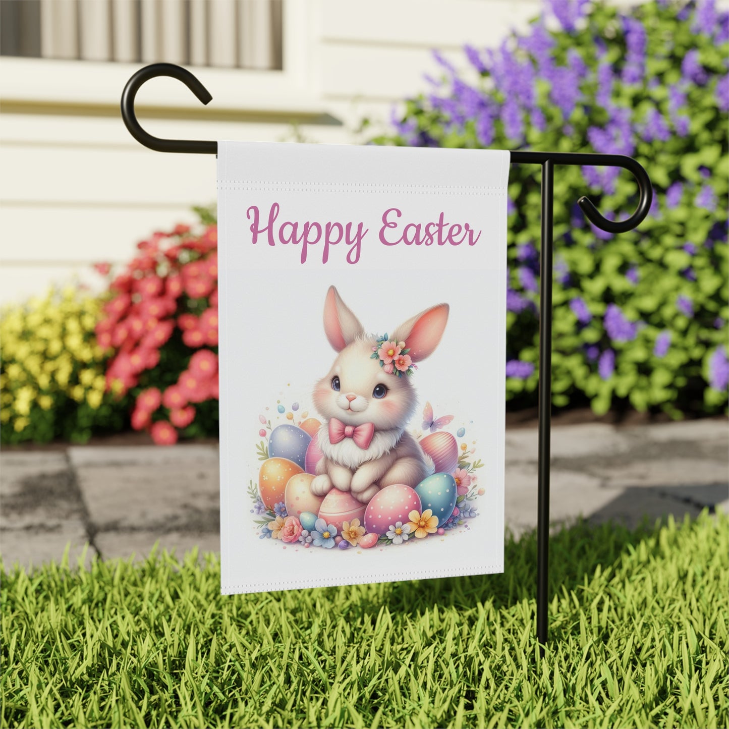 Happy Easter Bunny Garden Flag