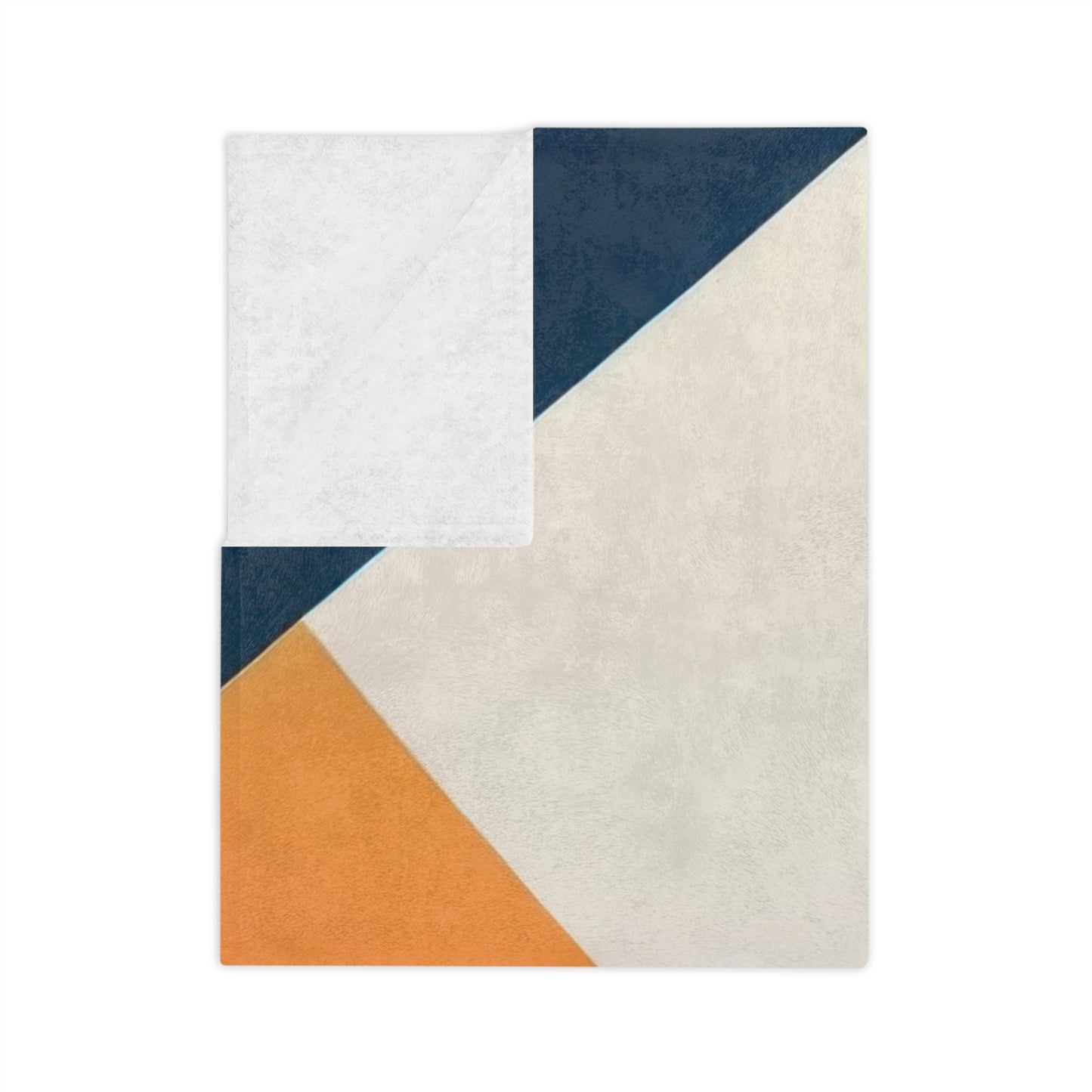 Colorful Abstract Geometric Velveteen Blanket