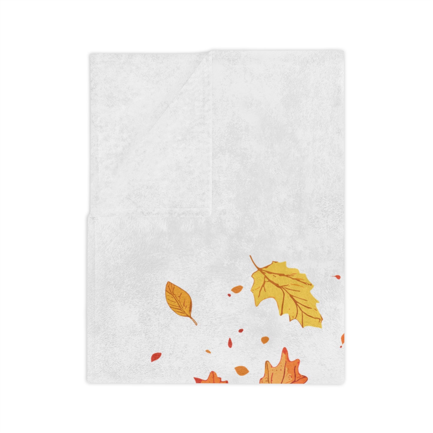 Happy Autumn Lightweight Velveteen Blanket