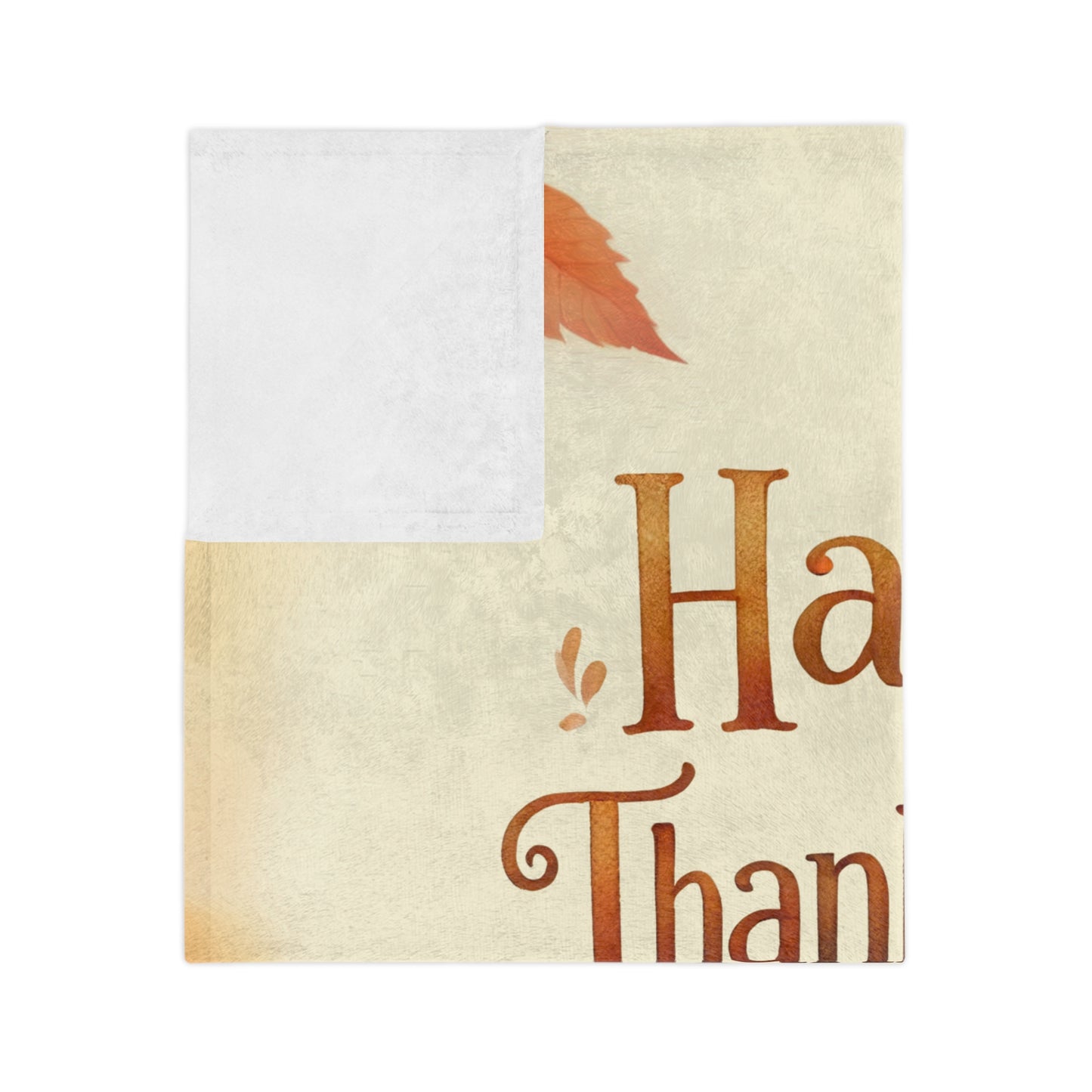 Happy Thanksgiving Scarecrow Velveteen Blanket