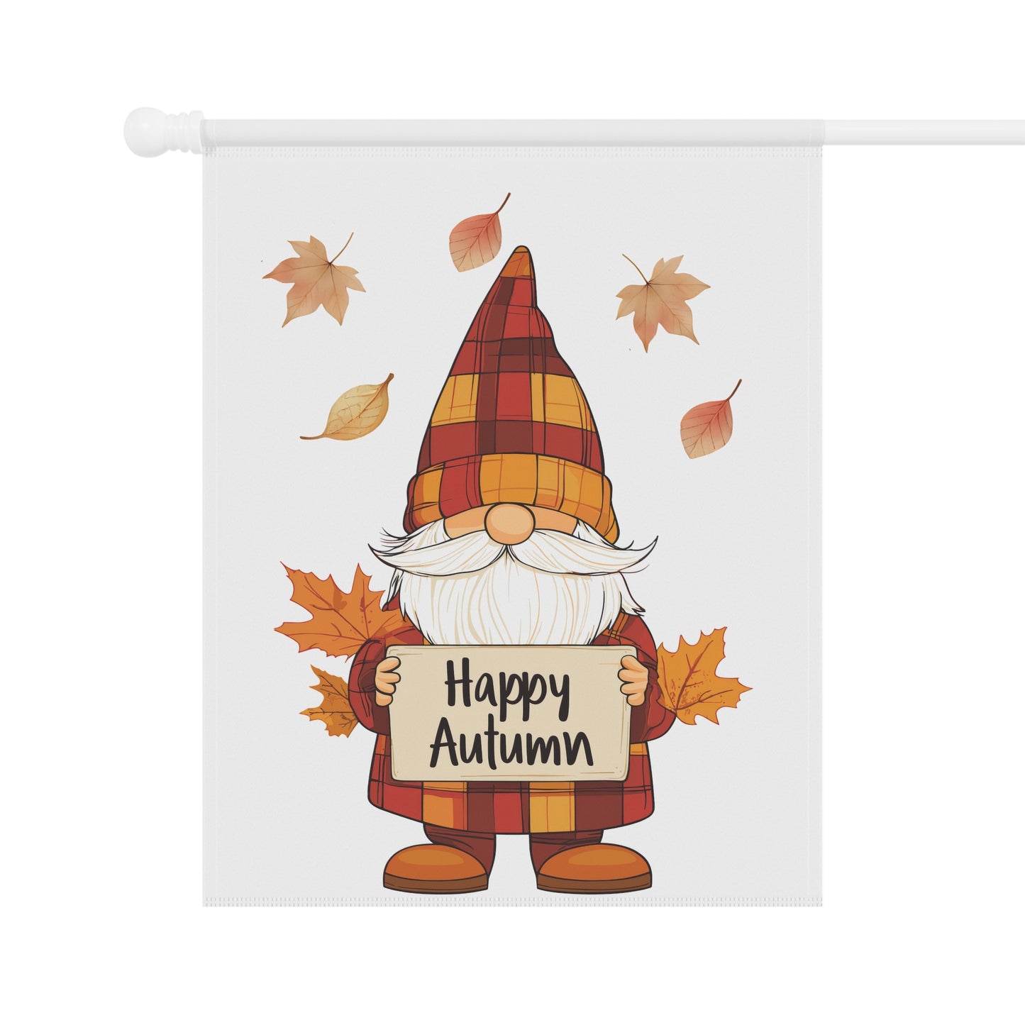 Happy Autumn Gnome Garden Flag