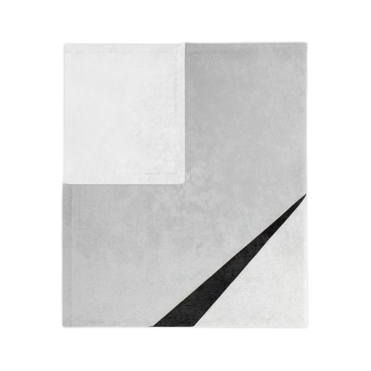 Abstract Black and White Velveteen Blanket
