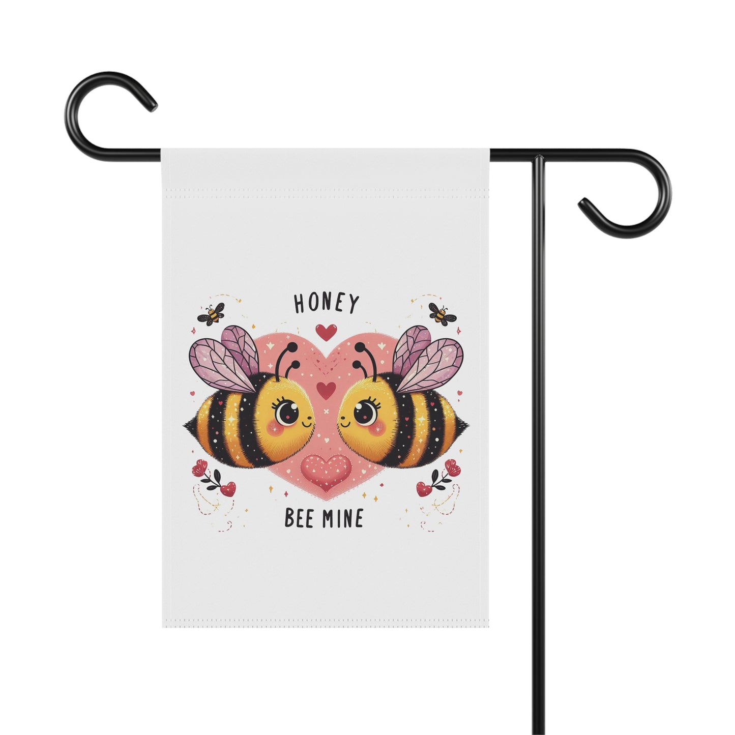 "Honey Bee Mine" Valentine's Day Garden Flag